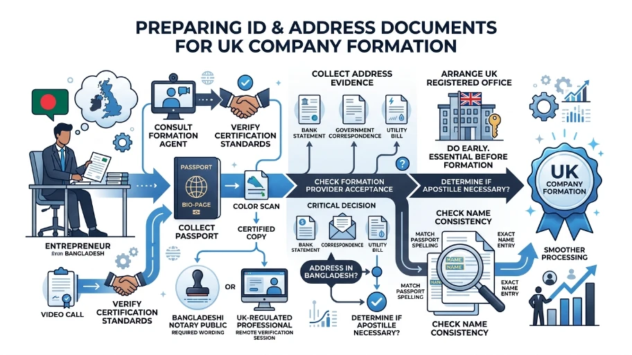 How should applicants prepare their identity and address documents for smoother processing