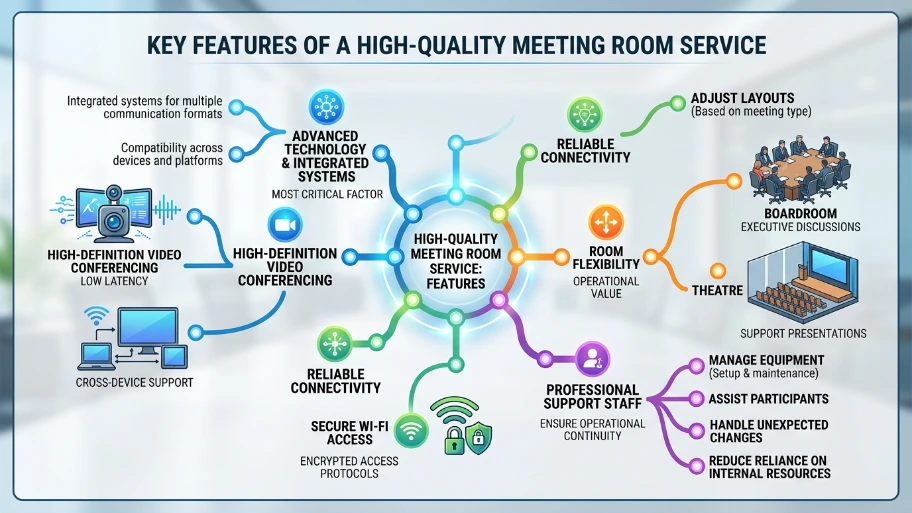 What Features Define a High-Quality Meeting Room Service