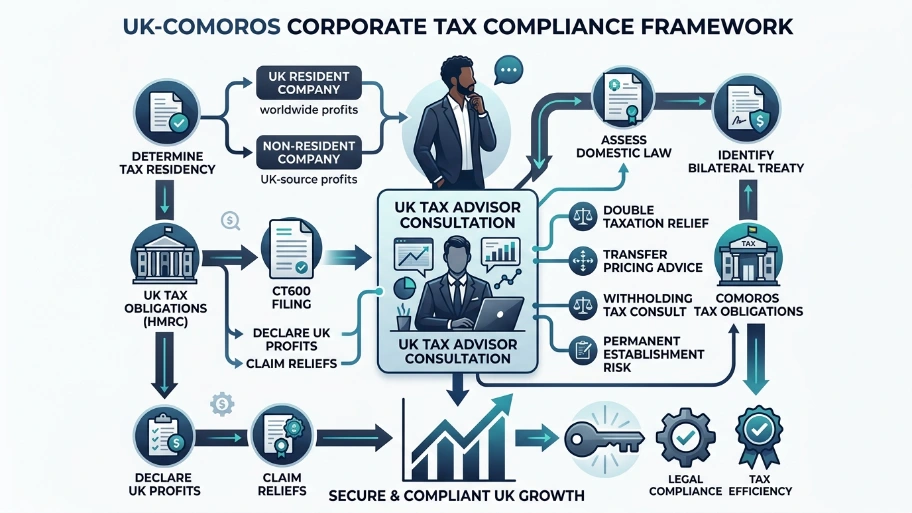 What are the common tax and double-tax considerations for Comoros entrepreneurs