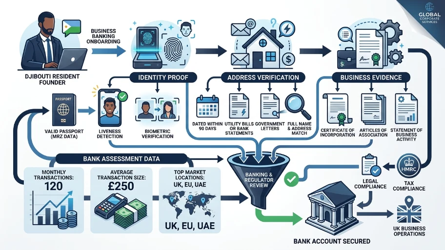 What is the step-by-step process to open a UK company from Djibouti