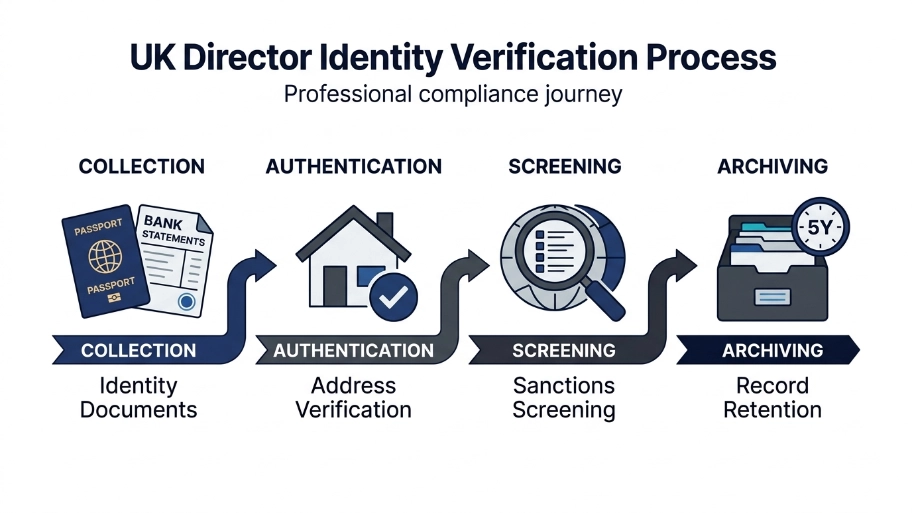 What specific steps must a company take to verify a director under the Act