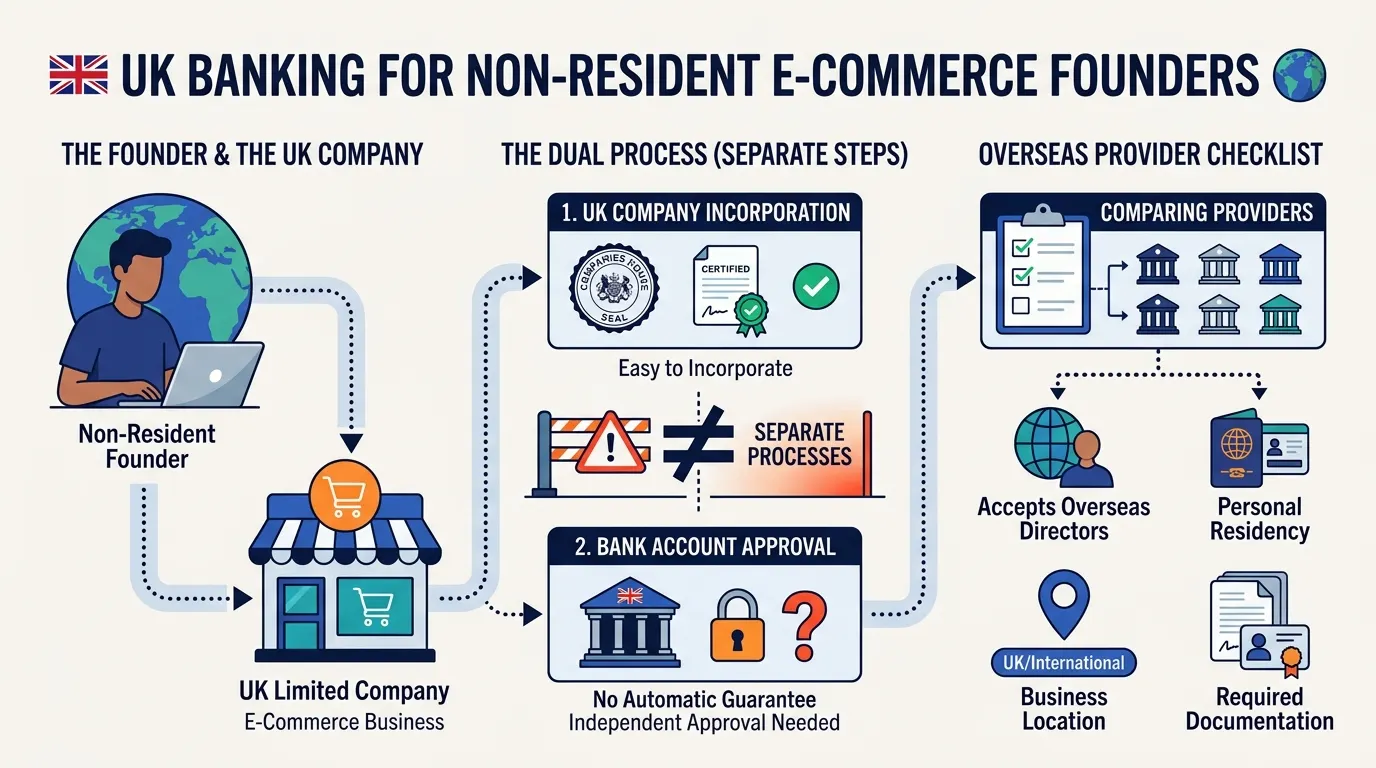Accounts for Non-Resident Ecommerce Founders