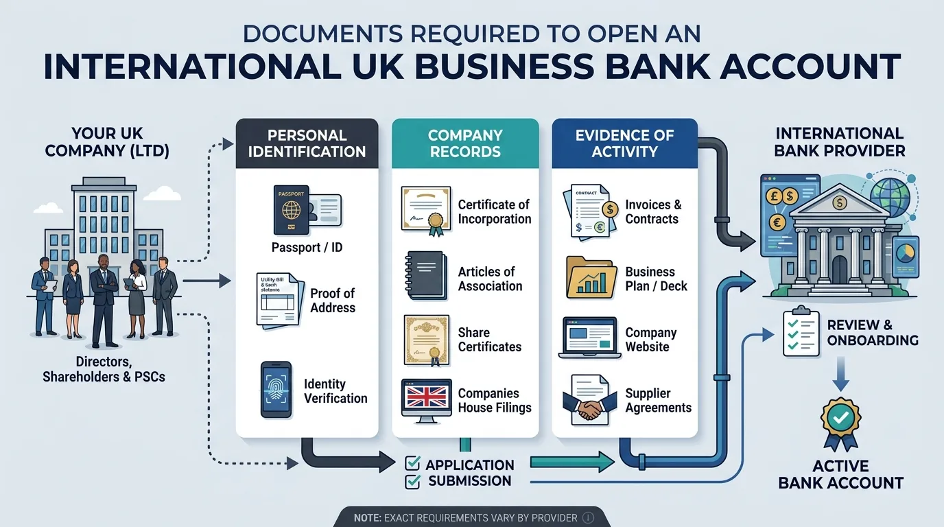 Documents Required to Open an International Business Bank Account