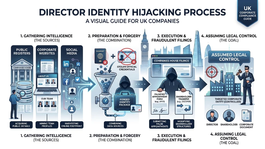 How Do Fraudsters Hijack Directors' Identities and Statutory Records