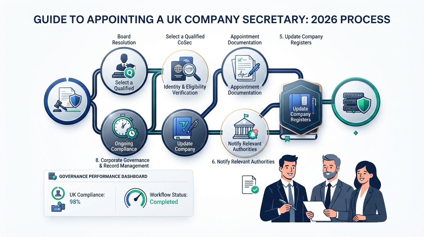 How to Appoint a Company Secretary UK: A Step-by-Step 2026 Guide