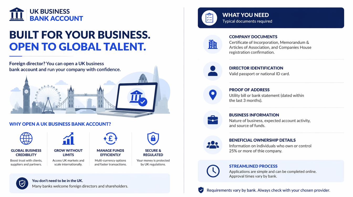 UK Business Account for Foreign Directors: A Practical 2026 Guide