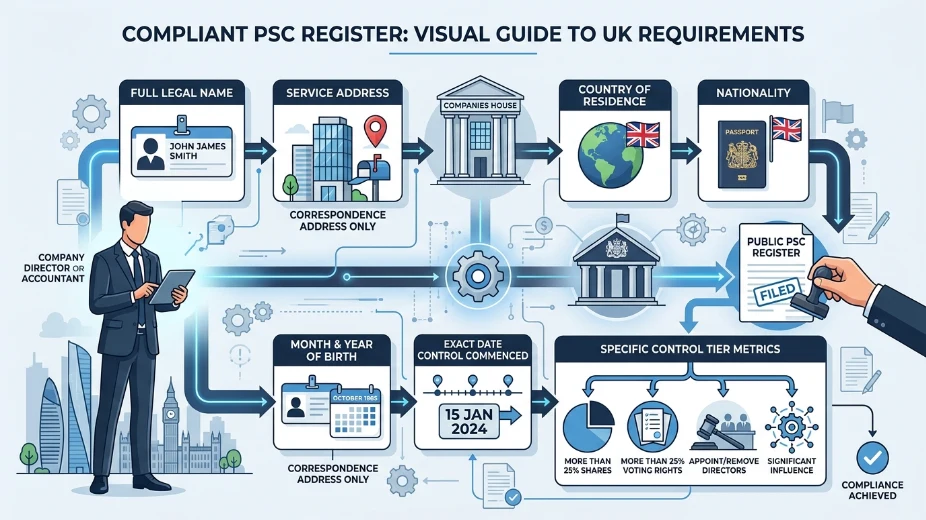 What Information Must Be Recorded on the Public PSC Register