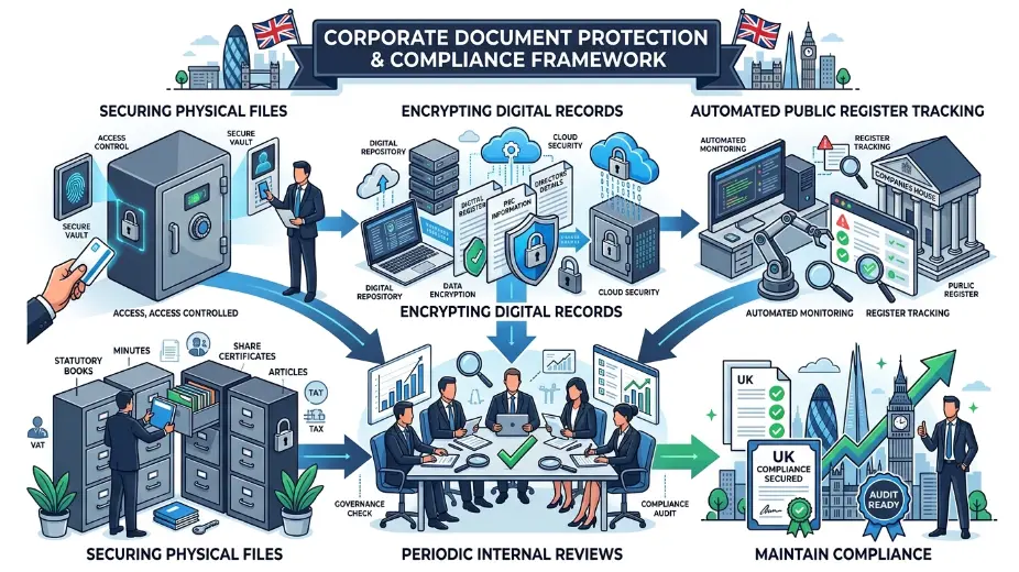 What Steps Ensure Complete Protection for Corporate Documentation