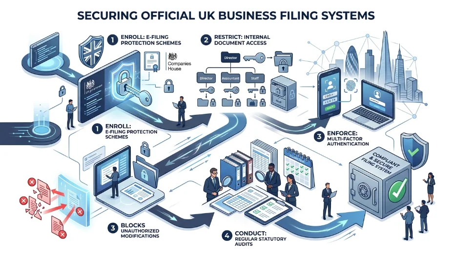 What Steps Secure Official Business Filing Systems