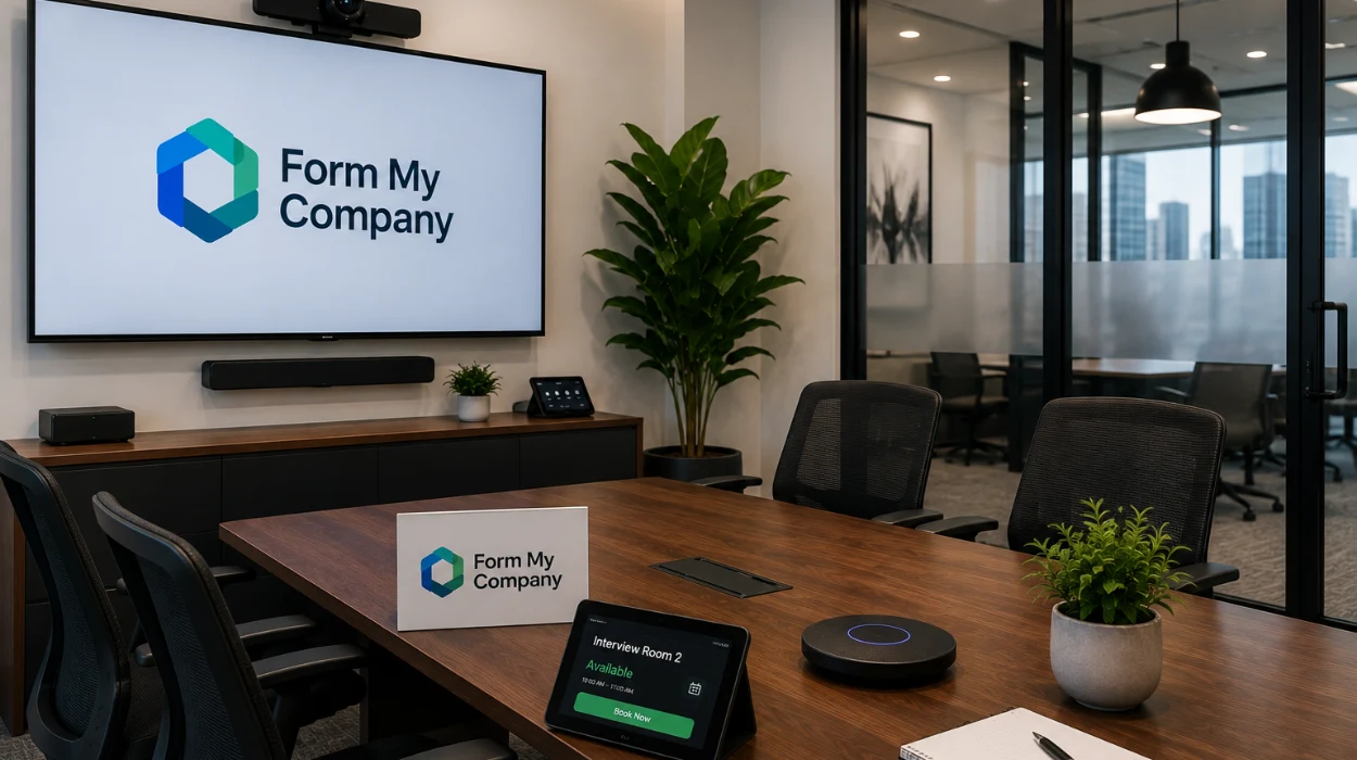 Book Fully Equipped Interview Rooms With Form My Company in 2026