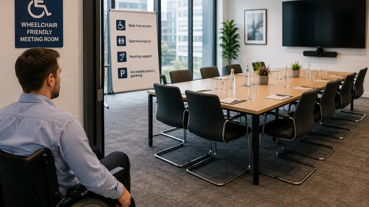 Book Wheelchair-Friendly Conference Rooms at Form My Company in 2026?