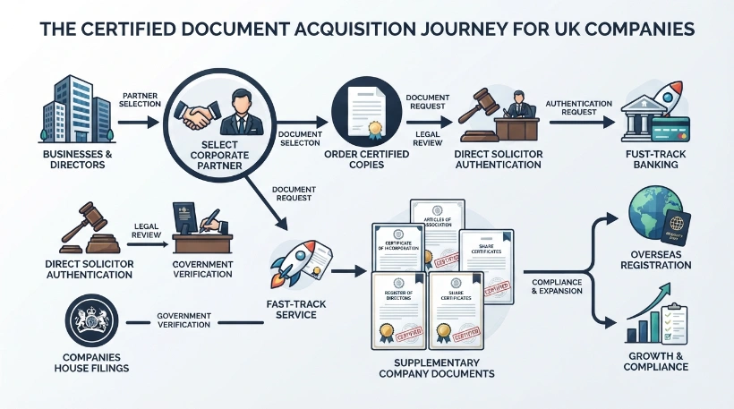 How Can Businesses Order Certified Copies Through Professional Services