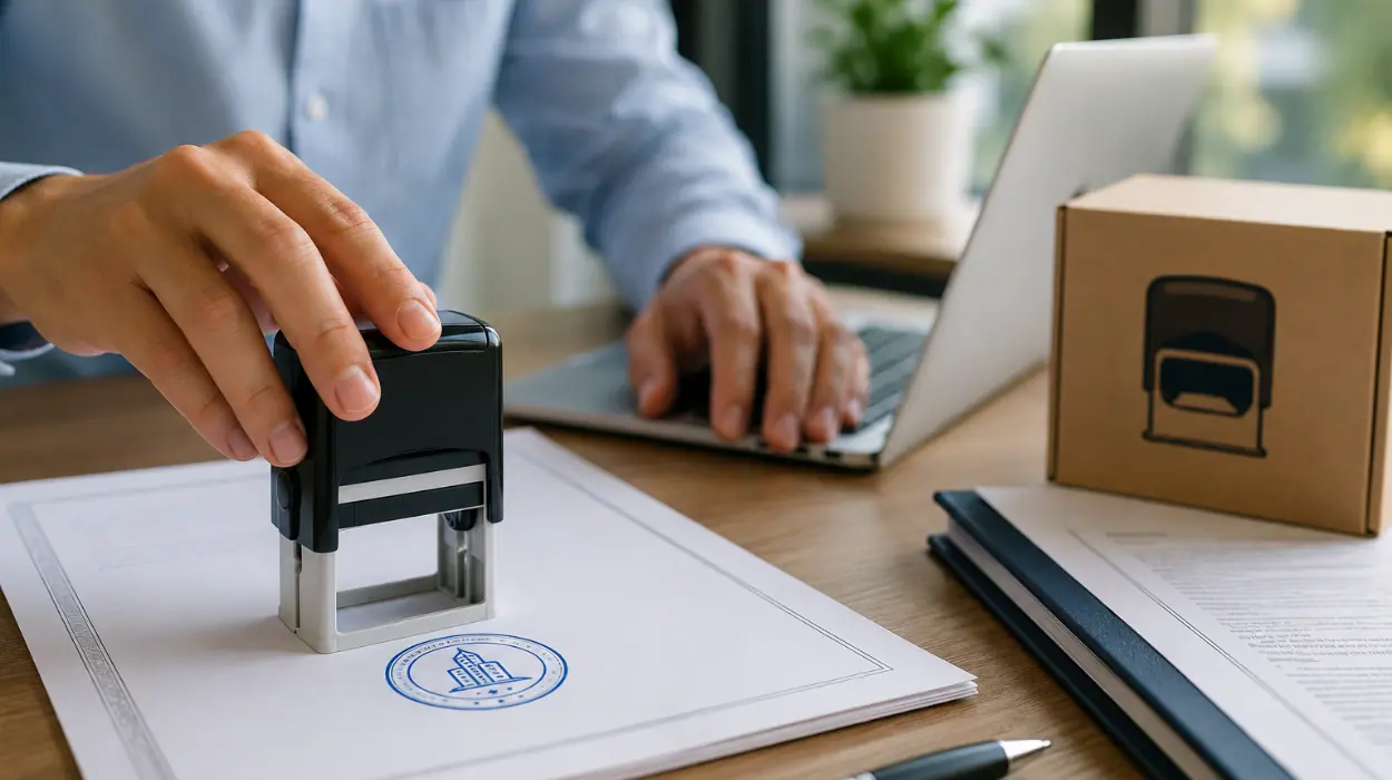 How Can You Get a Self-Inking Company Stamp With Form My Company in 2026?