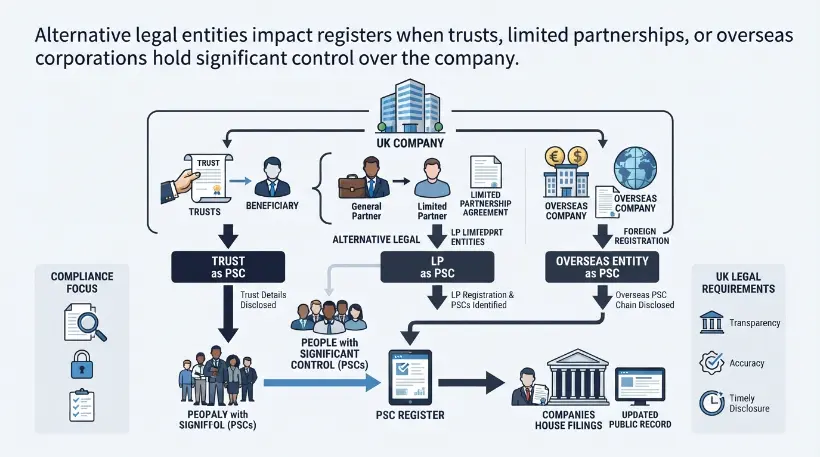 How Do Alternative Legal Entities Impact PSC Register Maintenance