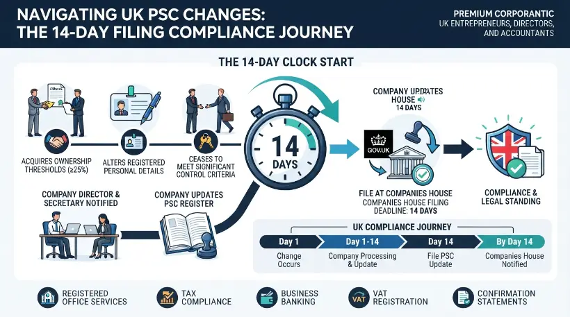 How Do Changes in Control Trigger the 14-Day Clock?