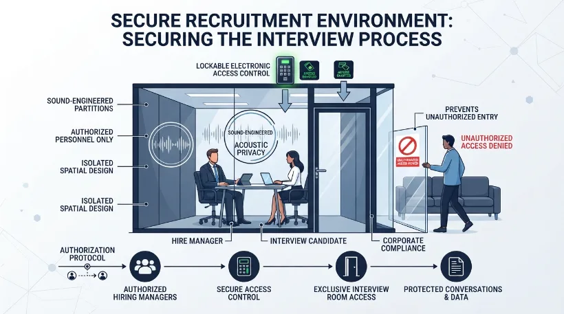 How Do Dedicated Interview Rooms Prevent Unauthorized Physical Access