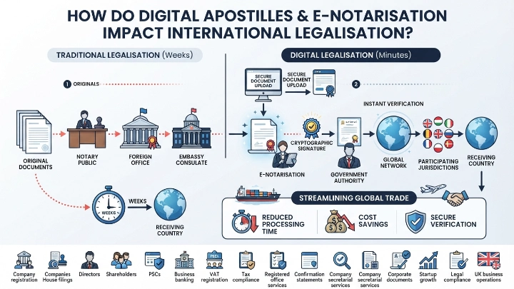 How Do Digital Apostilles and e-Notarization Impact International Legalisation