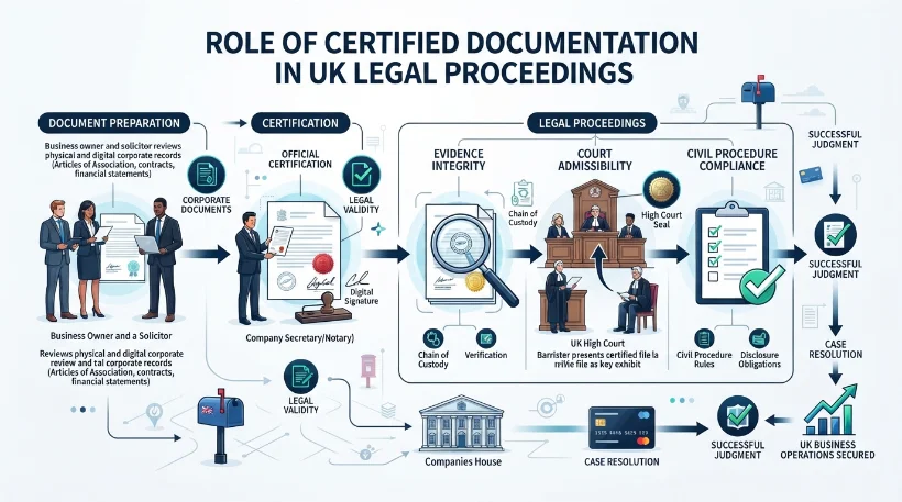 How Do Legal Proceedings and Court Filings Require Certified Documentation