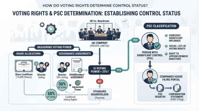 How Do Voting Rights Determine Control Status