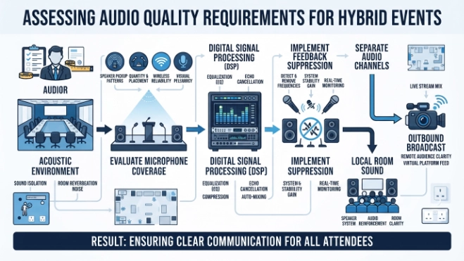 How Do You Assess Audio Quality Requirements for Hybrid Events
