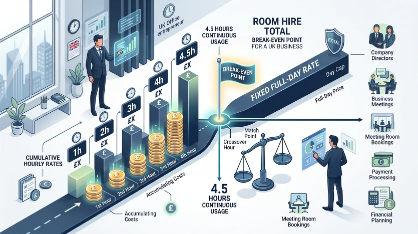 How Do You Calculate the Break-Even Point for Room Hire