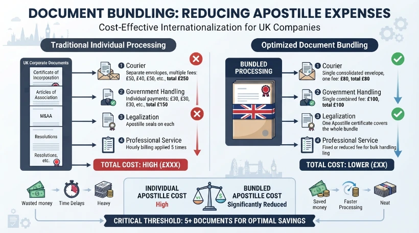 How Does Document Bundling Reduce Corporate Apostille Costs