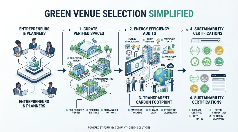 How Does Form My Company Simplify Green Venue Selection