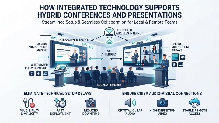 How Does Integrated Technology Support Hybrid Conferences and Presentations