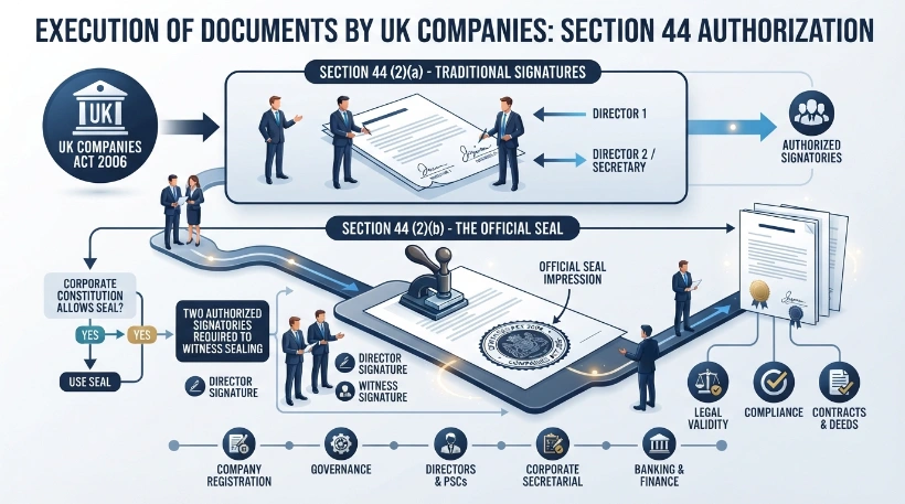 How Does Section 44 Authorize the Use of a Company Seal