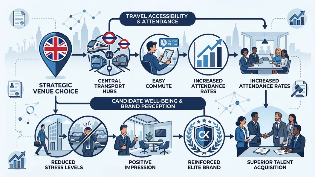 How Does Venue Location Impact Candidate Experience