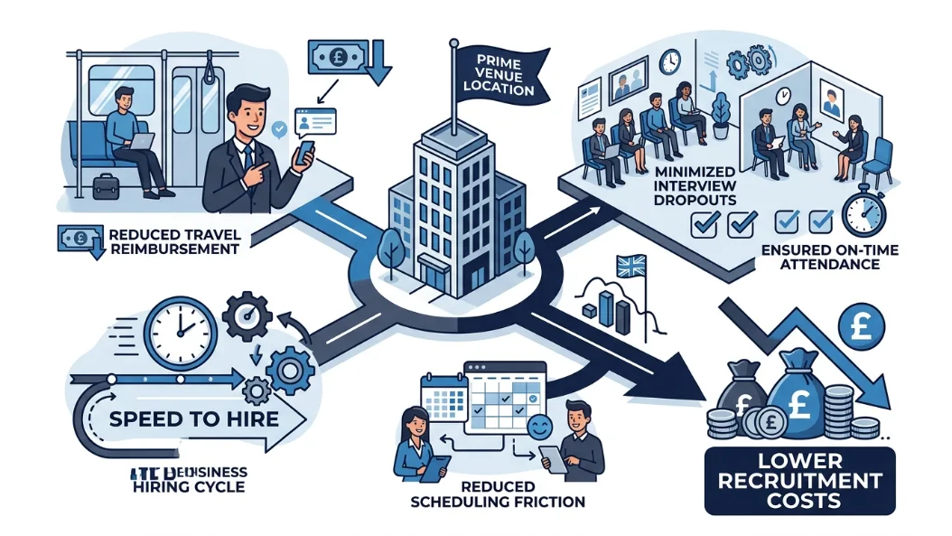 How Does Venue Location Impact Recruitment Overhead