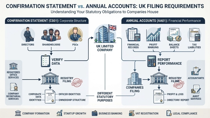 How Does a Confirmation Statement Differ from Annual Accounts