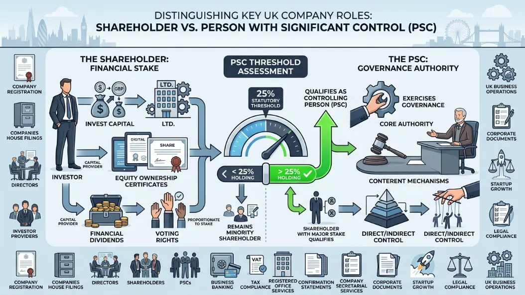 How Does a Shareholder Differ from a Person with Significant Control