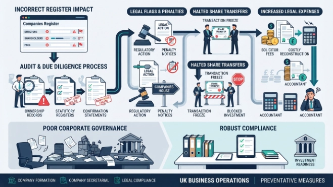 How Does an Incorrect Register Impact Corporate Audits and Due Diligence