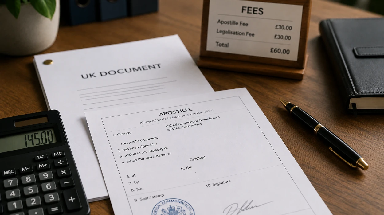 How Much Does It Cost to Apostille a UK Document in 2026
