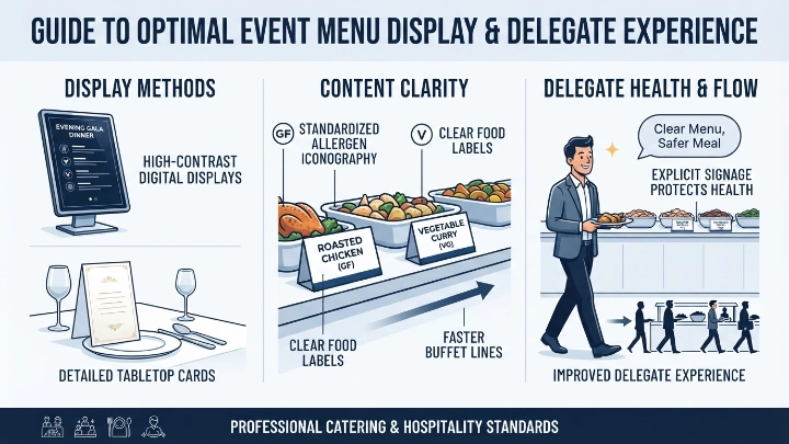 How Should Event Menus Be Displayed for Optimal Delegate Experience