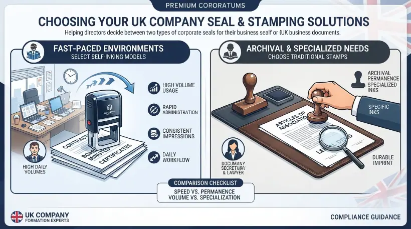 How do you select the correct stamp for your business