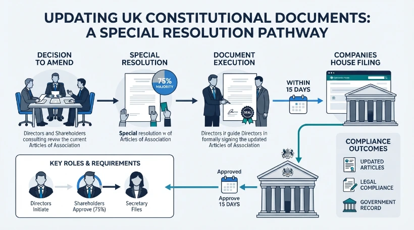 How do you update constitutional documents legally