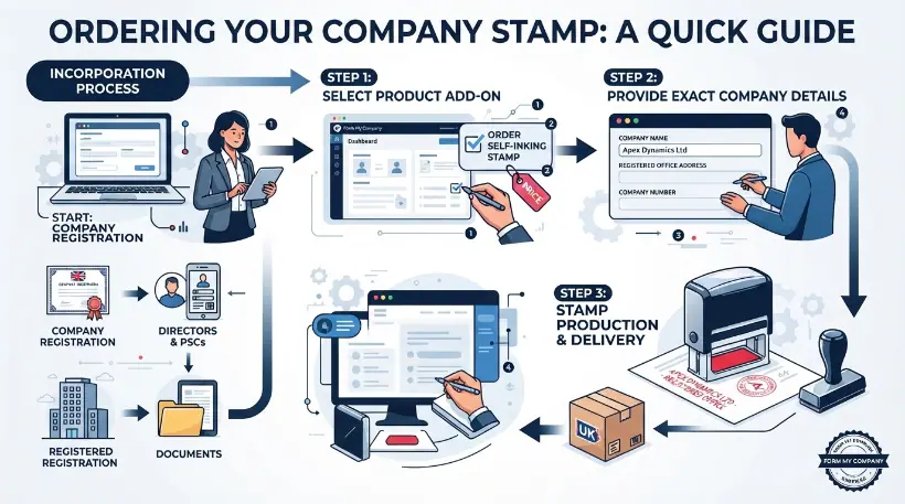 How does the ordering process work with Form My Company