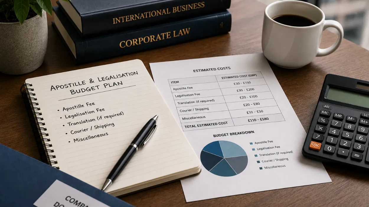 How to Budget for Apostille and Legalisation Costs for Your Company in 2026