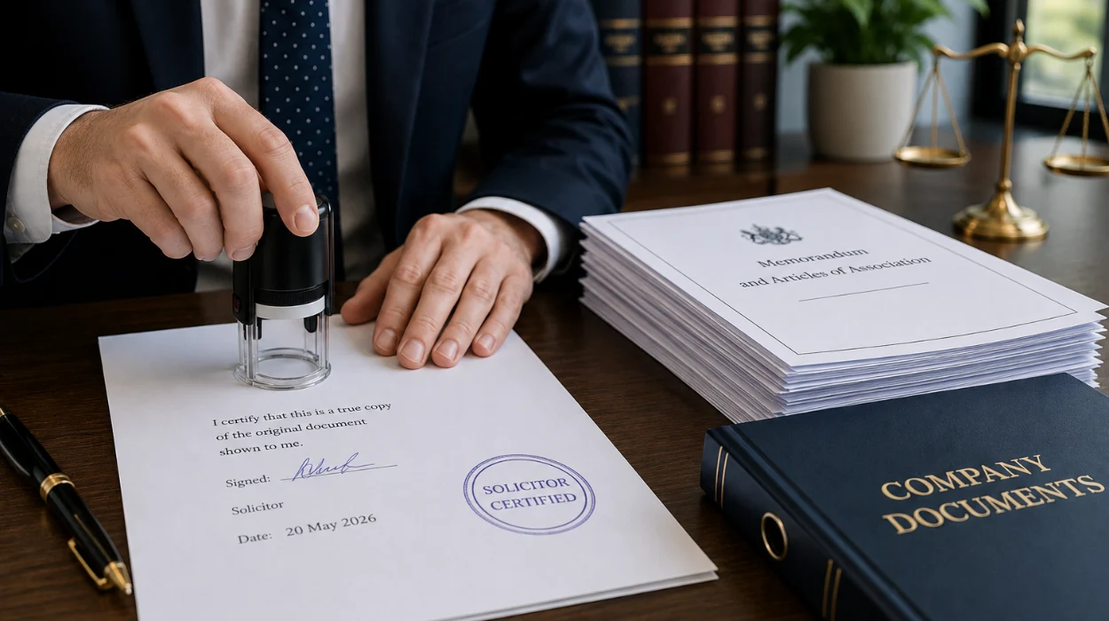 How to Get Solicitor-Certified Copies of Your Company Documents in 2026