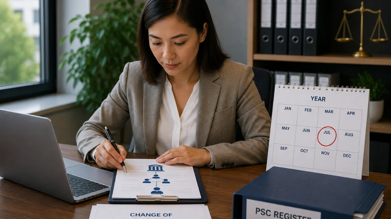 How to Handle a Mid-Year Change of Significant Control?