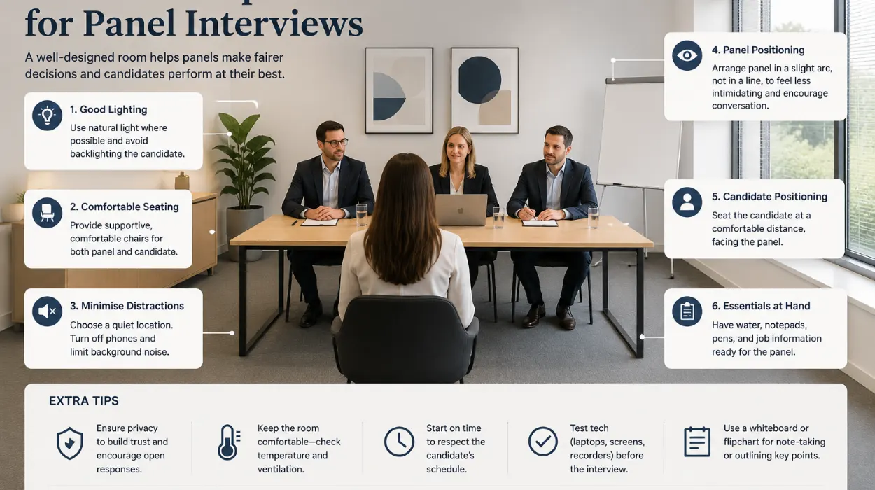 How to Set Up a Room for Panel Interviews in 2026