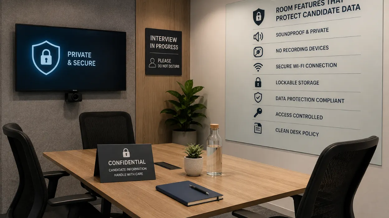Looking for Interview Room Features That Keep Candidate Data Safe in 2026?