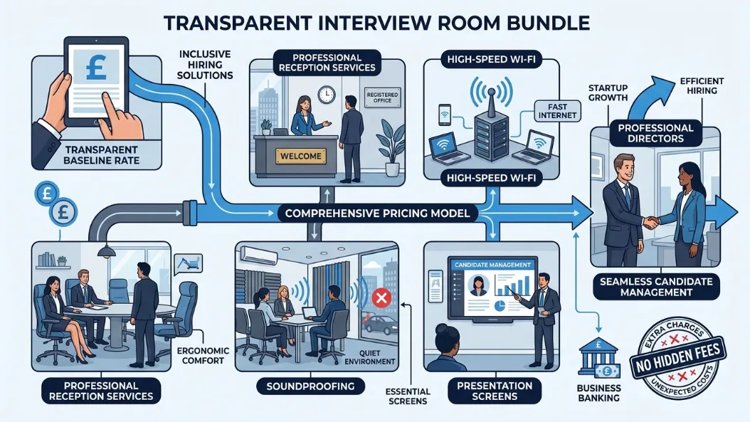 What Amenities Should Be Included in Transparent Interview Room Rates