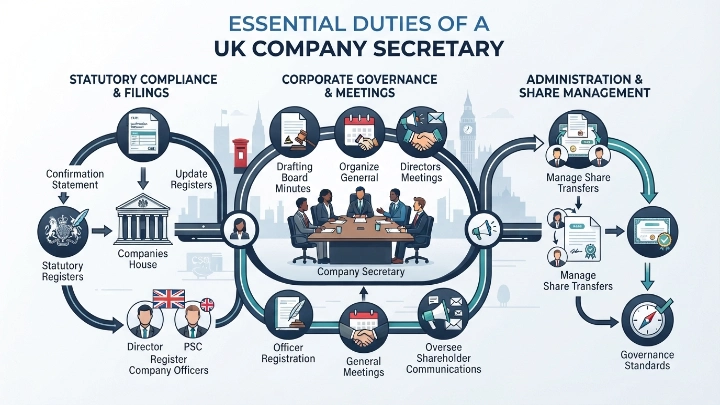 What Are the Essential Duties of a UK Company Secretary
