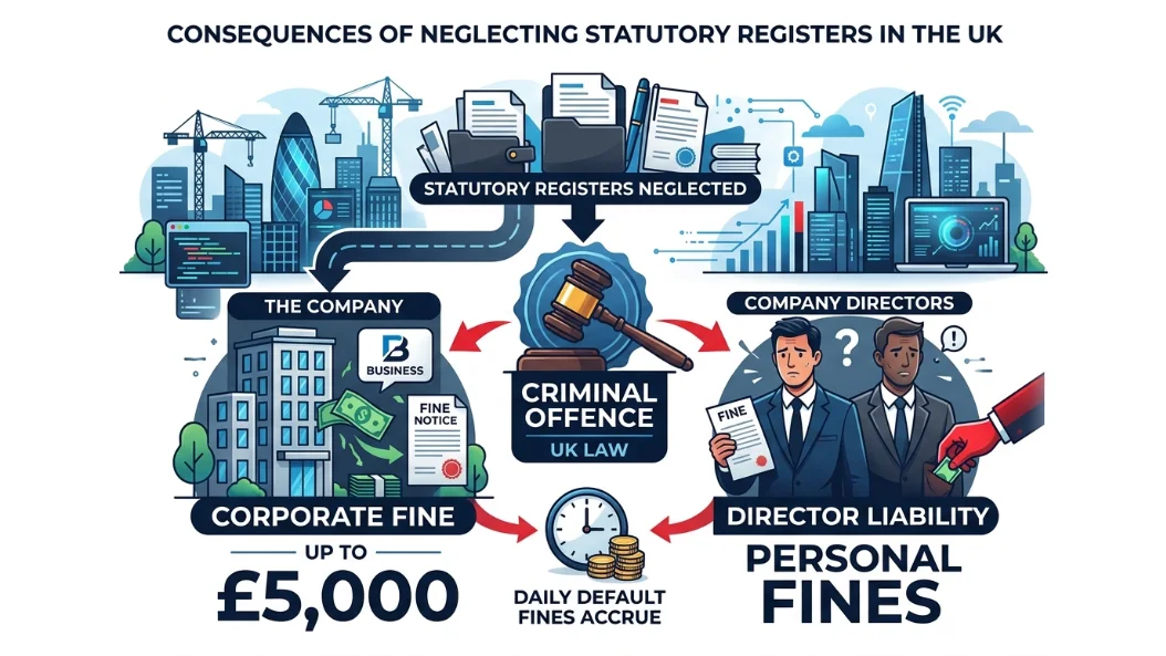 What Are the Penalties for Failing to Maintain Statutory Registers