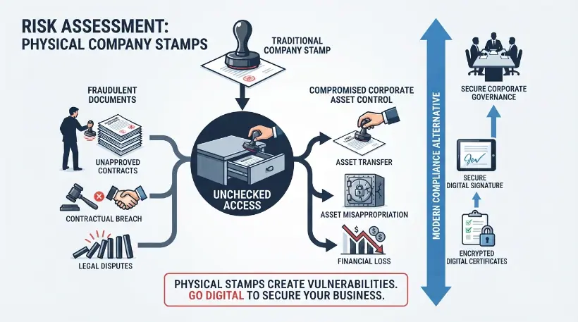 What Are the Security and Compliance Risks of Using Company Stamps