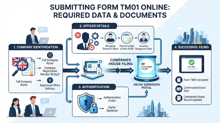 What Documents Are Required to Submit Form TM01 Online