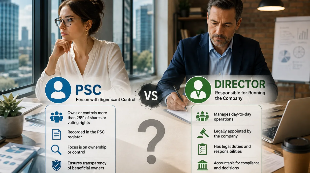 What Is the Difference Between a PSC and a Director in 2026